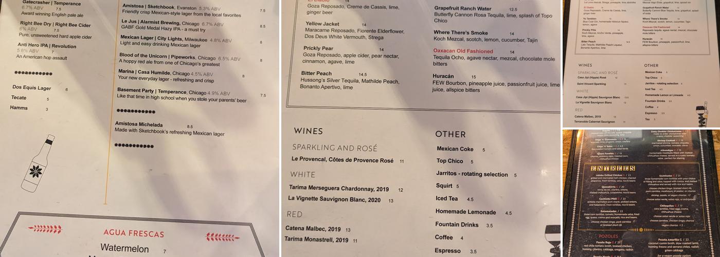 La Principal Menu