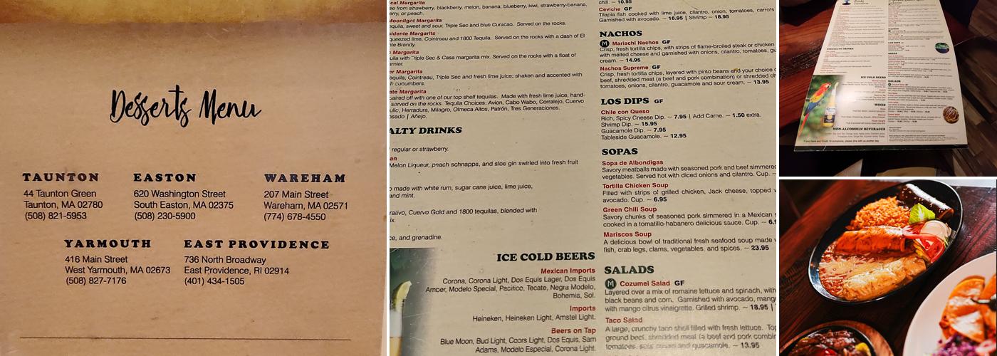 El Mariachi Menu