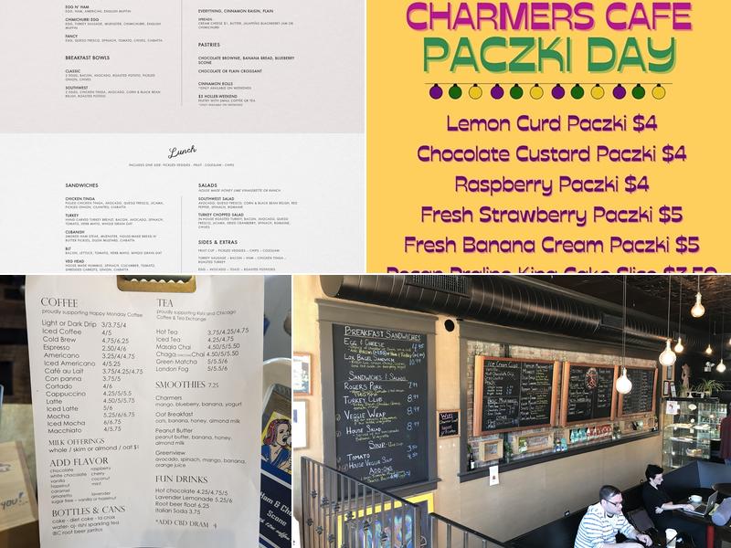 Charmers Cafe Menu