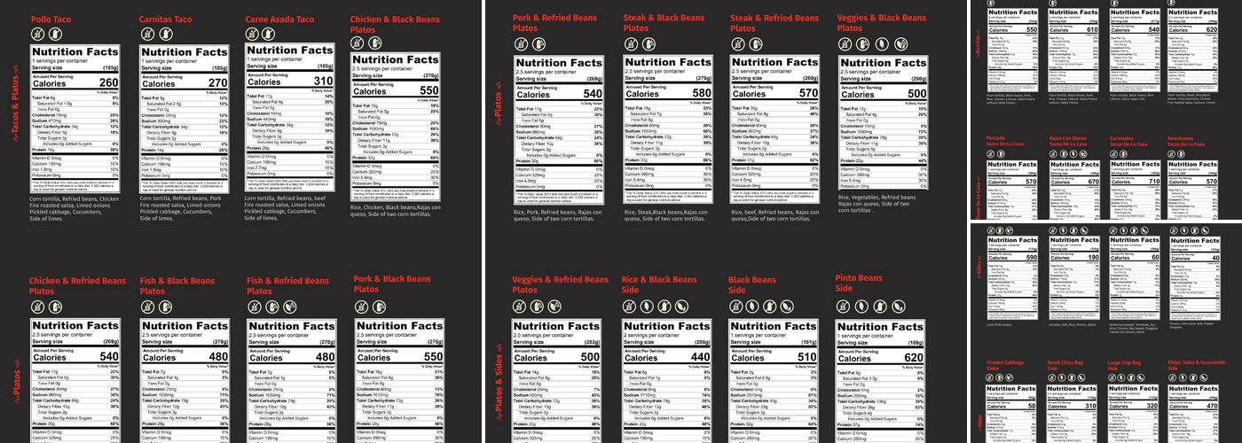 El Pelón Taqueria Menu