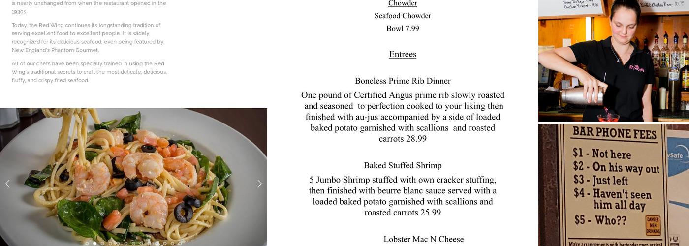 Red Wing Diner Inc Menu