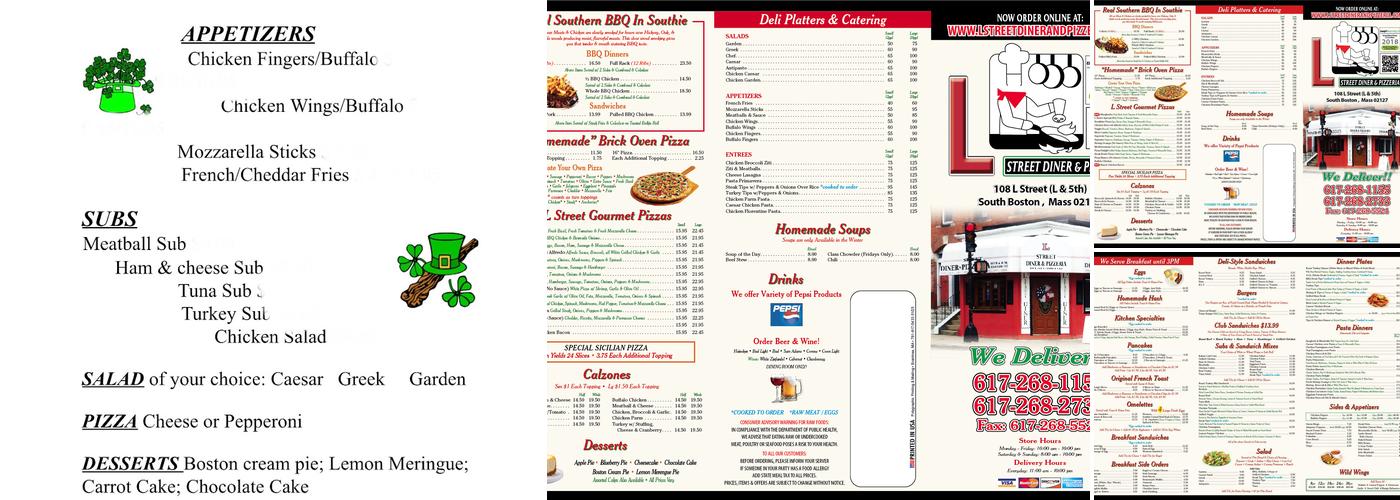 L Street Diner & Pizzeria Menu