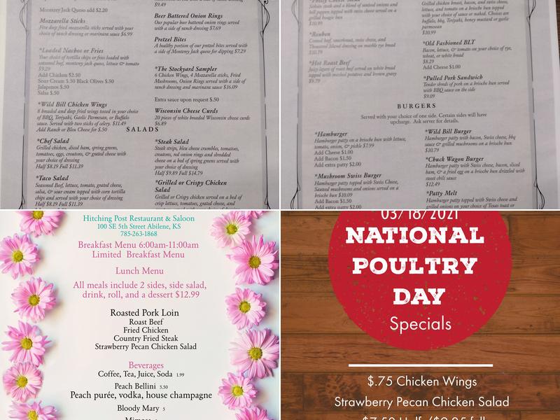 Hitching Post Restaurant Menu