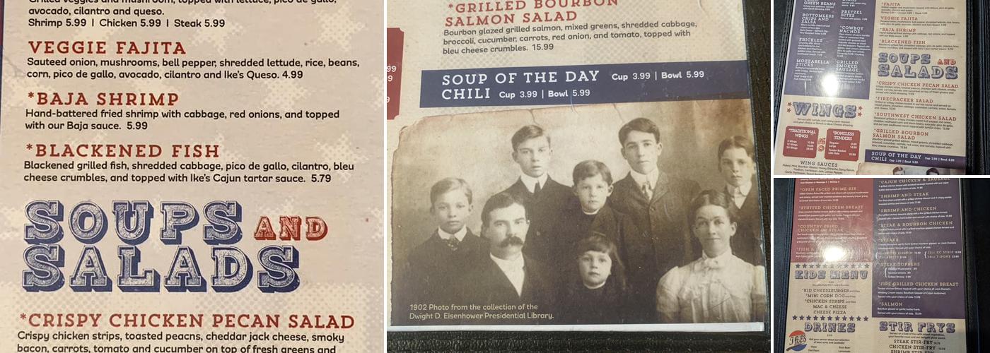 Ike's Place Bar & Grill Menu