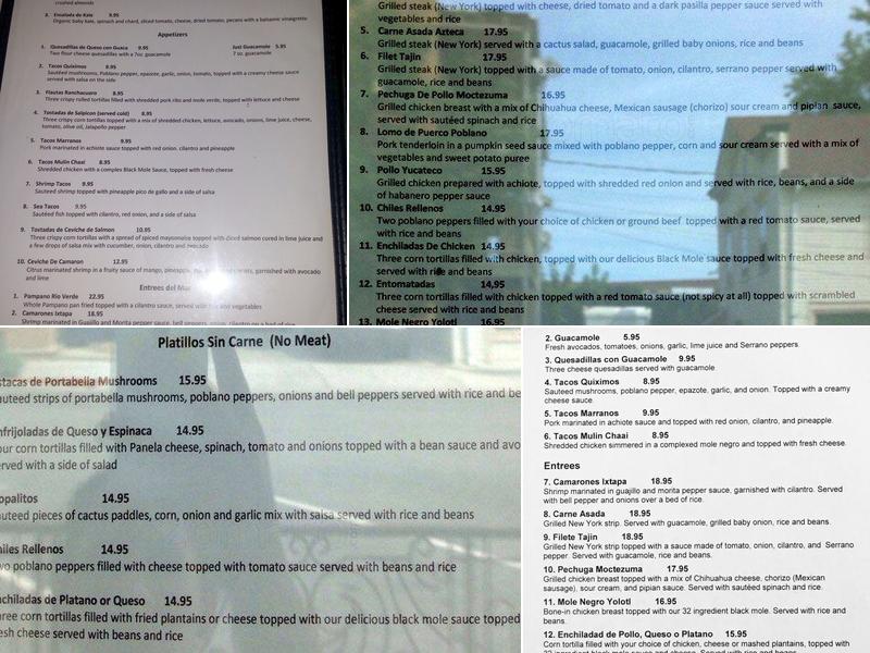 Yolo Mexican Eatery Menu