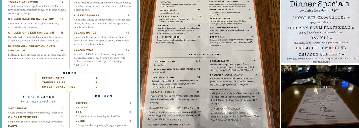 The Mission Bar & Grill Menu