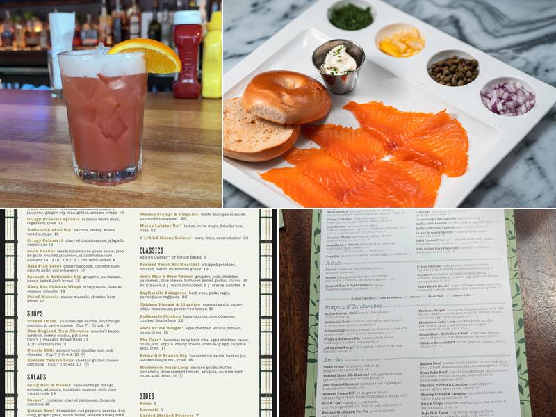 Joe’s on Newbury Menu