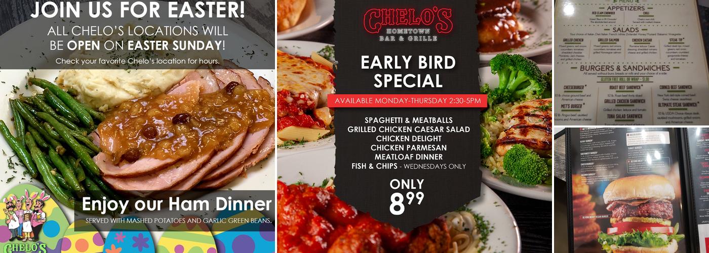 Chelo's Hometown Bar & Grille Menu