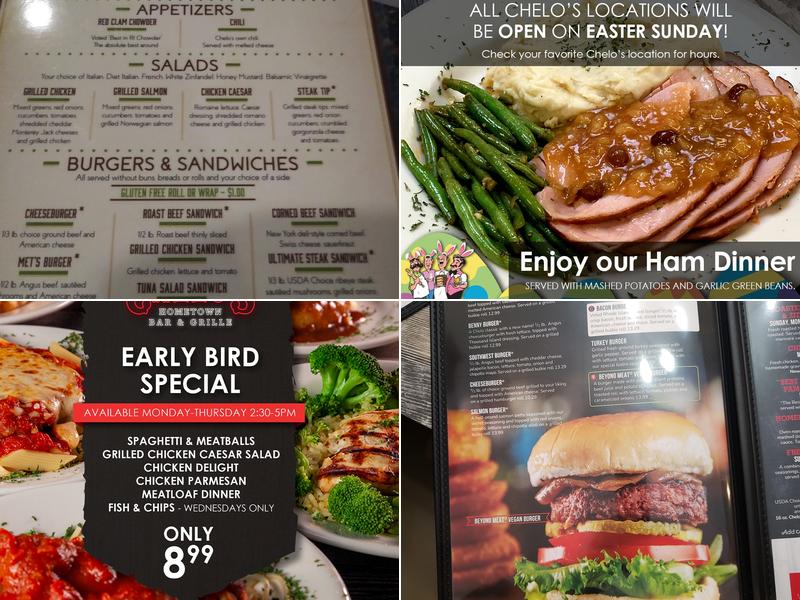 Chelo's Hometown Bar & Grille Menu