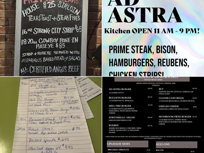 Ad Astra Steakhouse Menu