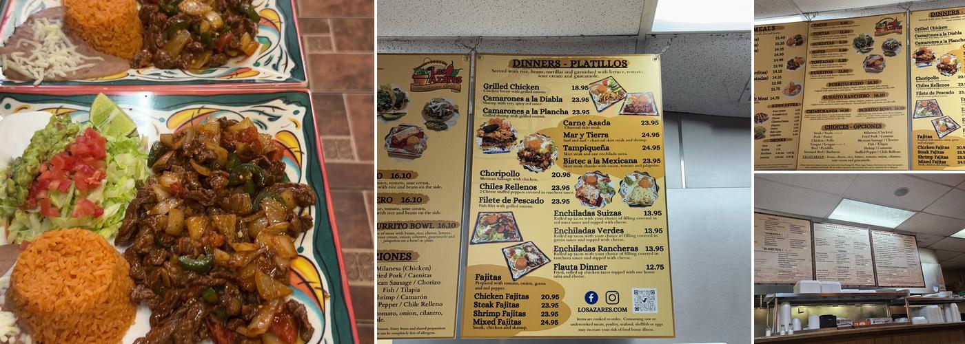 Los Azares Mexican Grill Menu