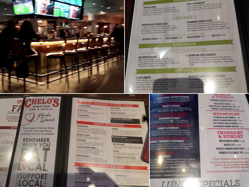 Chelo's Hometown Bar & Grille Menu