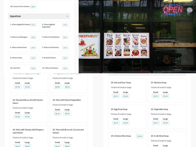 Far East Kitchen Menu