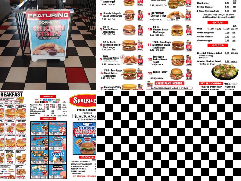Spangles Menu