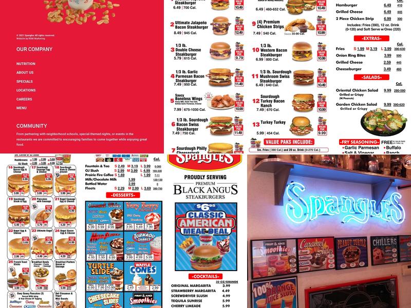 Spangles Menu