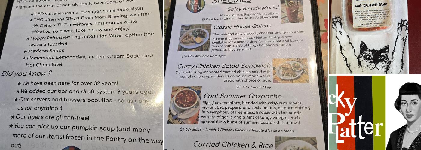 Lucky Platter Menu