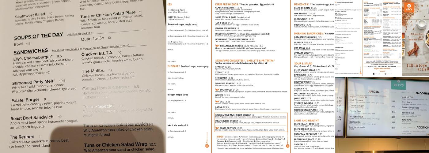 Elly's Brunch & Cafe (Jefferson Park) Menu