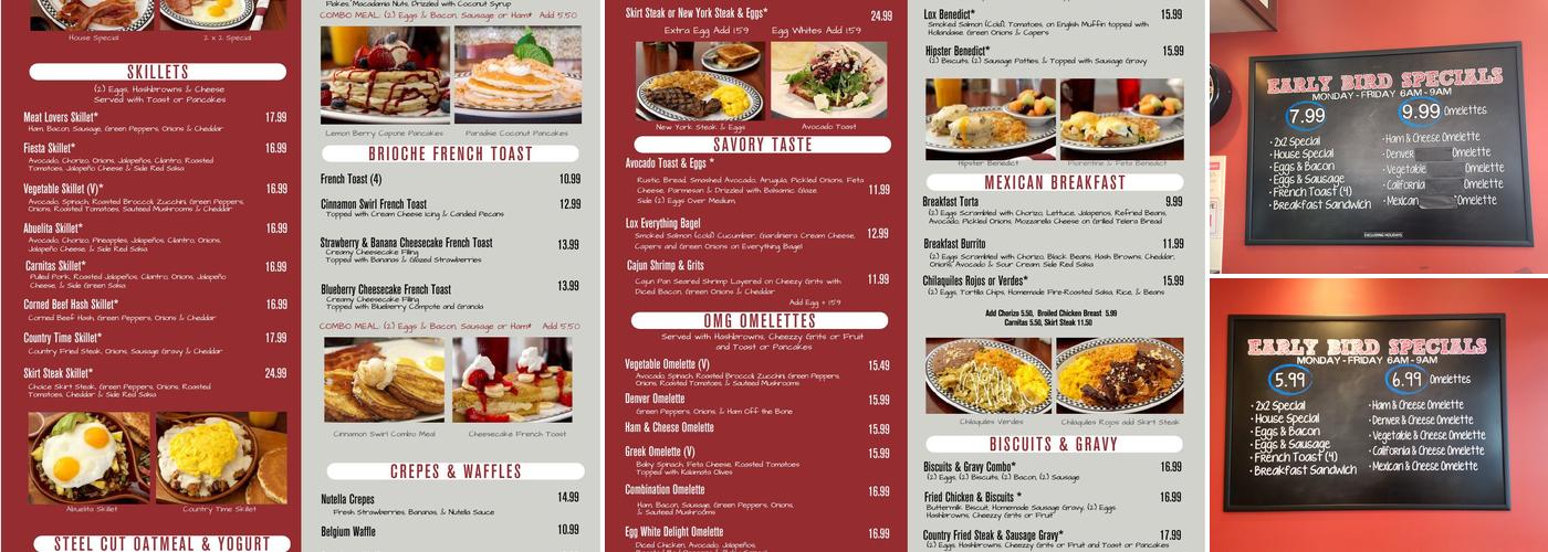 Cozy Corner Restaurant & Pancake House Menu