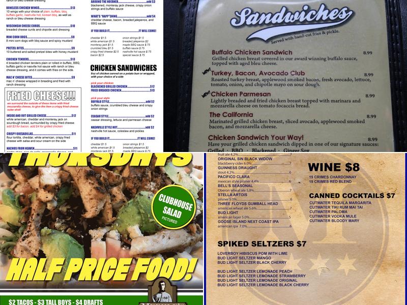 Merkle's Bar & Grill Menu