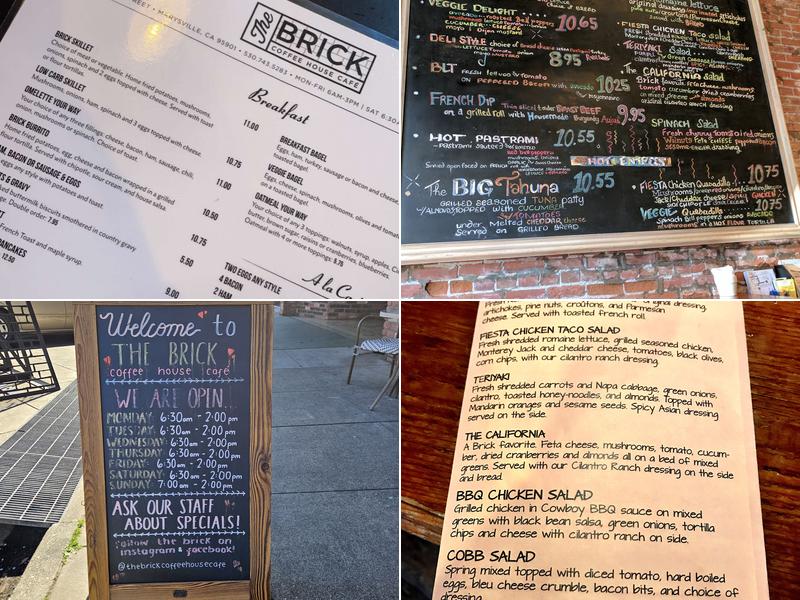 Brick Coffee House Café Menu