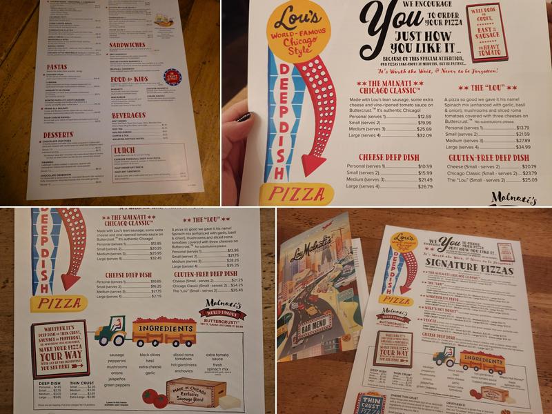Lou Malnati's Pizzeria Menu
