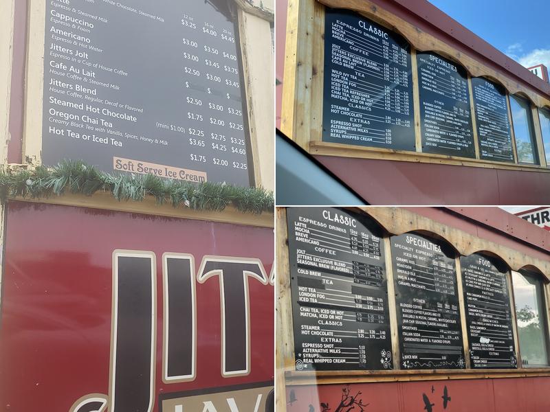 Jitters Menu