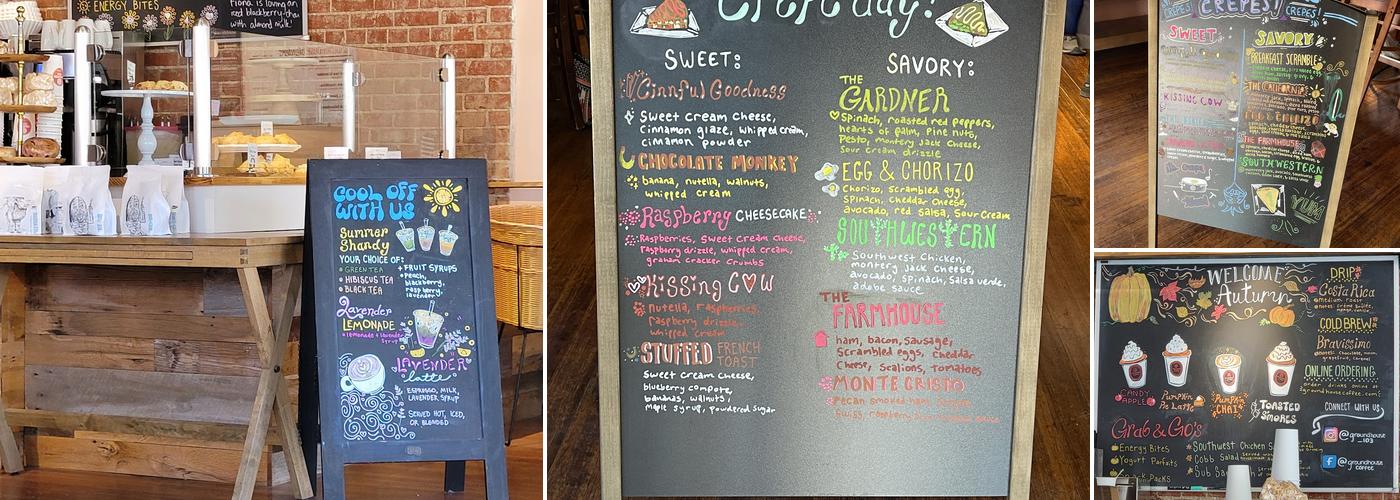 Groundhouse Coffee Menu