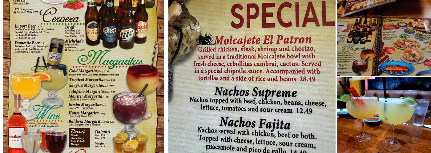 El Patron Mexican Food Menu