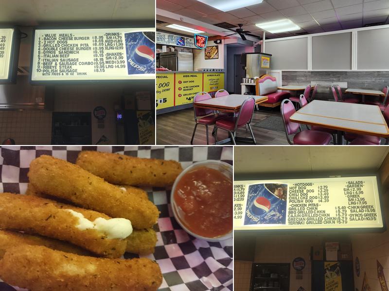 Heffy's Hot Dogs Menu