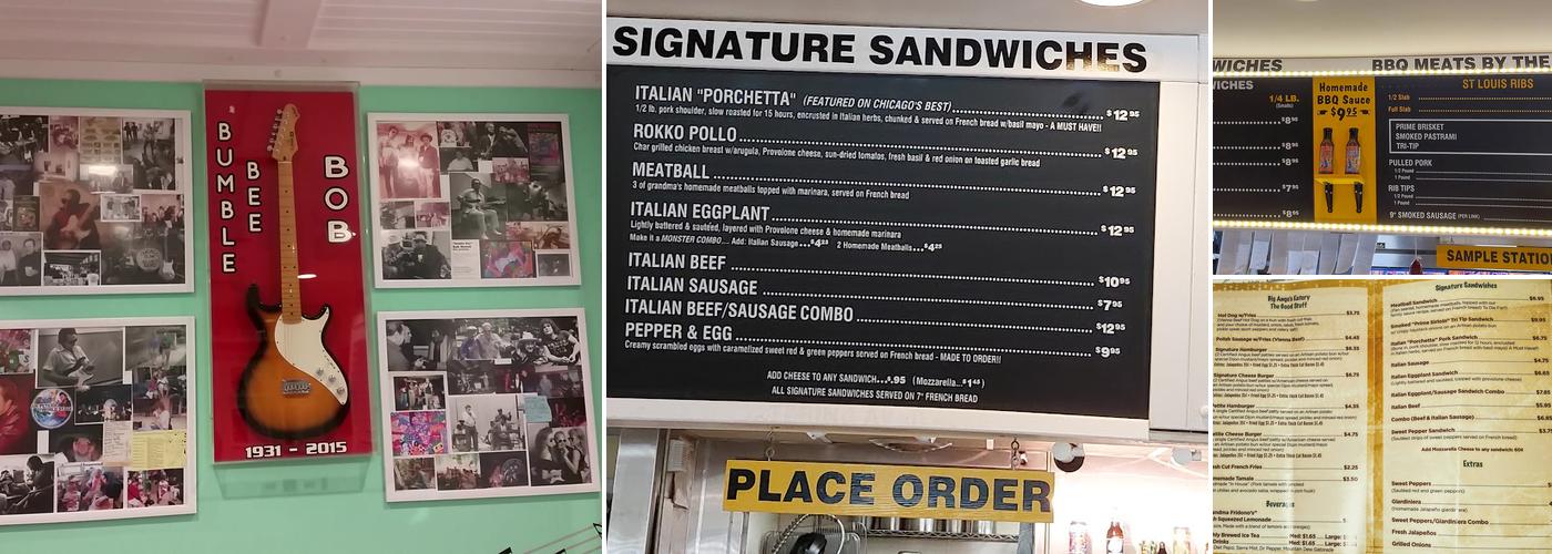 Big Ange's Eatery Menu