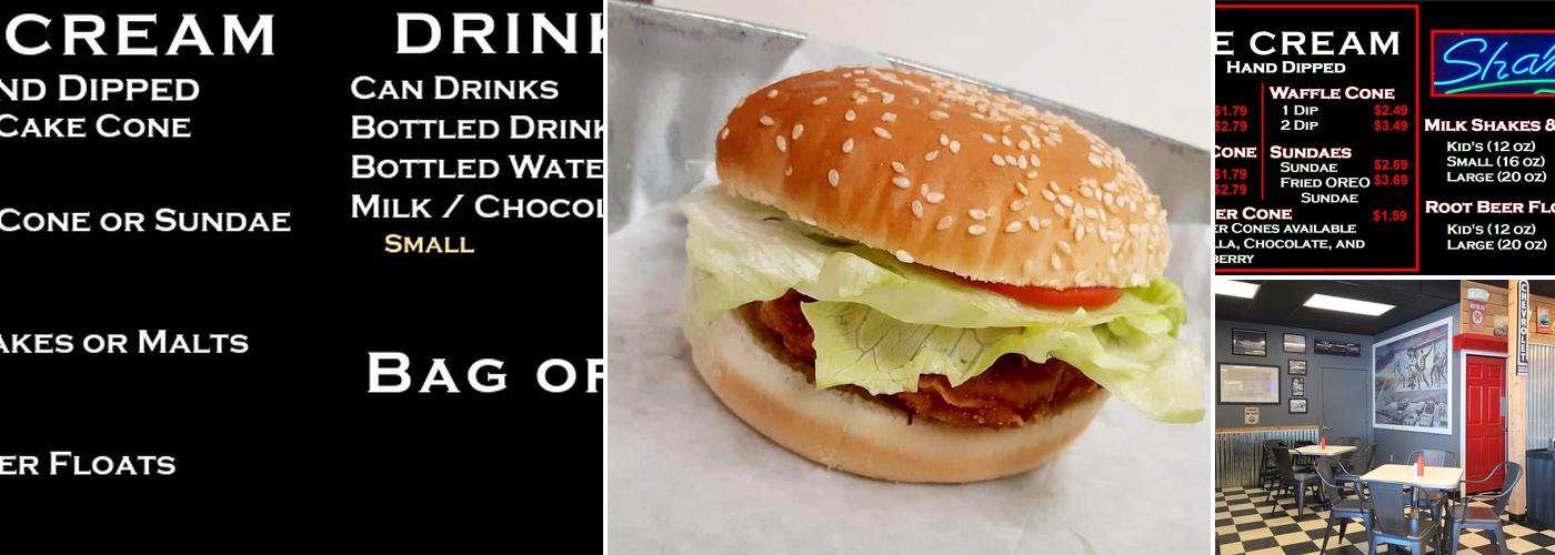 The Burger Garage & Ice Cream Shop Menu