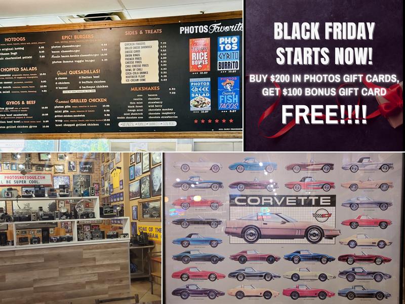 Photo's Hotdogs Menu