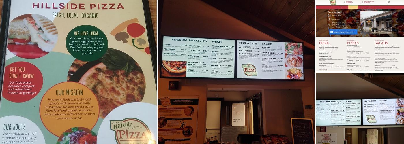 Hillside Pizza Menu