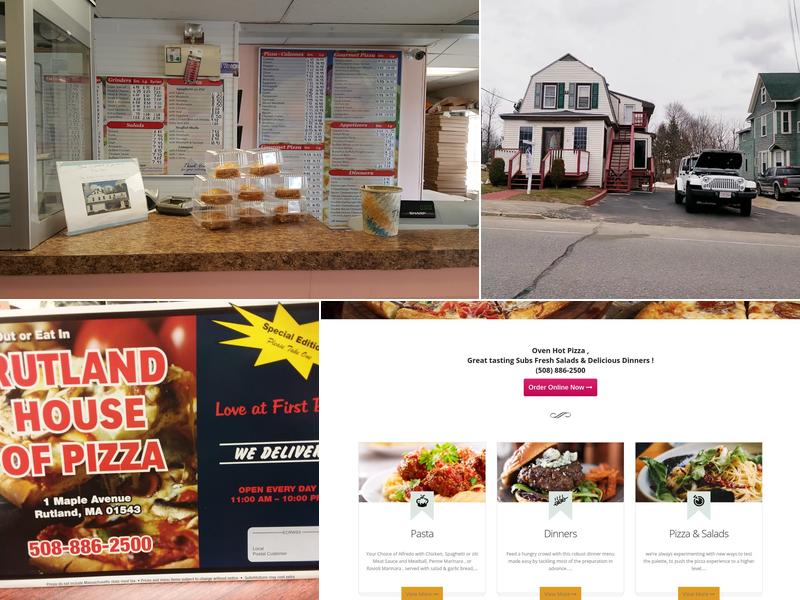 Rutland House of Pizza Menu