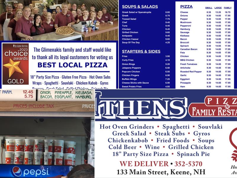 Athens Pizza & Family Restaurant Menu