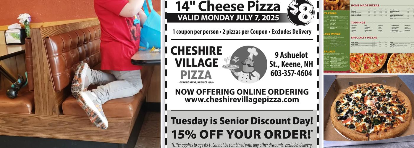 Cheshire Village Pizza Menu