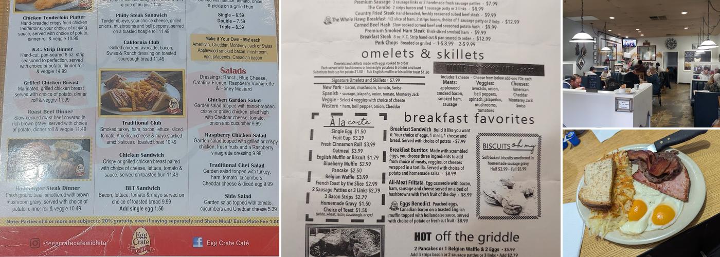 Egg Crate Cafe Menu