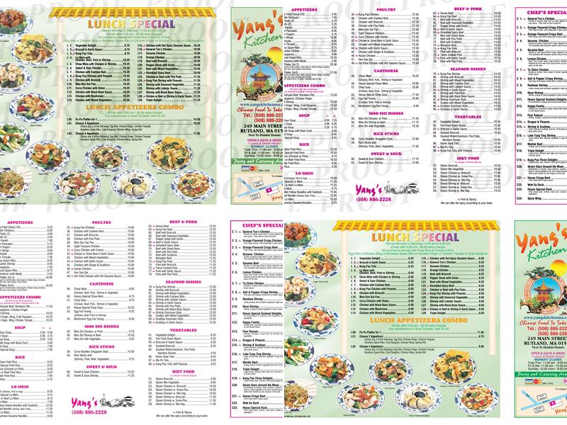 Yang's Kitchen Menu