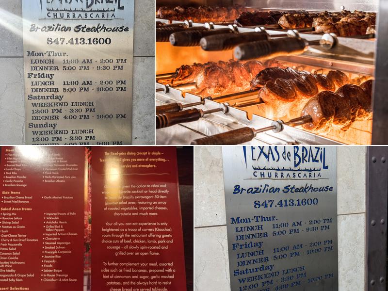 Texas de Brazil - Schaumburg Menu