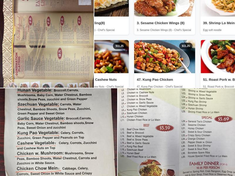 Park City Chopstix Menu