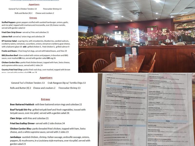 King Phillip Restaurant Menu