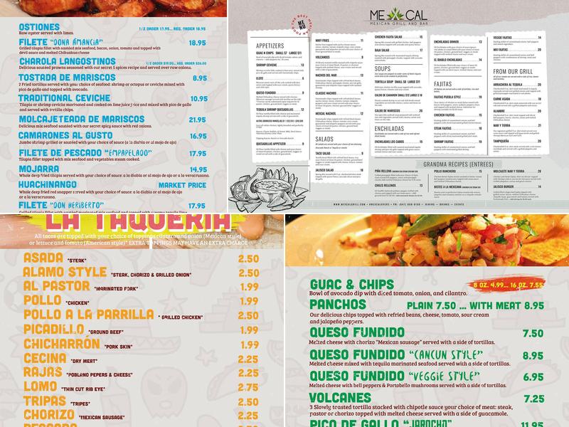 El Alamo Grill and Bar Menu