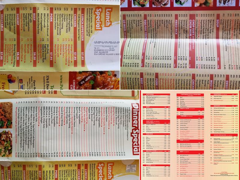 Peking Express Menu