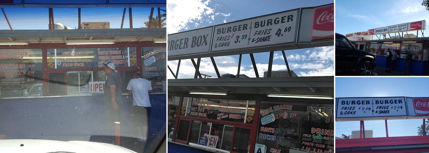 Burger Box Menu