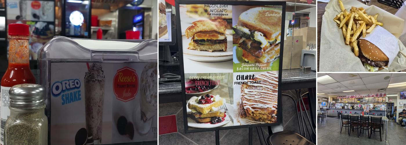 Andy's No 4 Burgers Menu