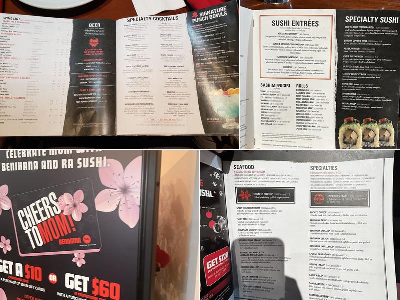 Benihana Menu