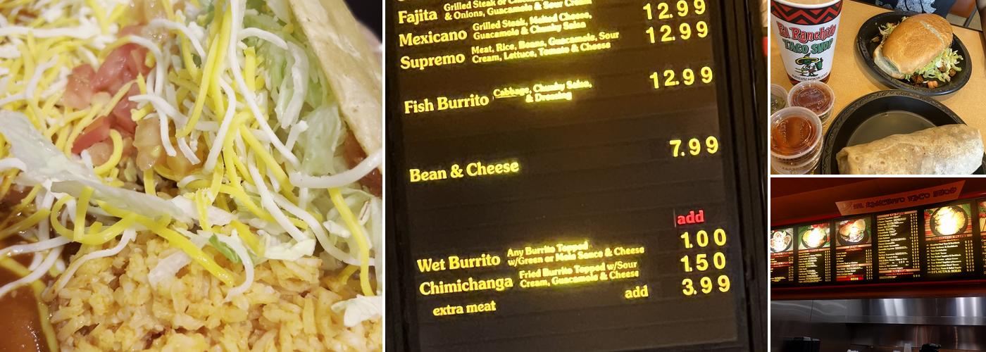 El Ranchito Taco Shop Menu