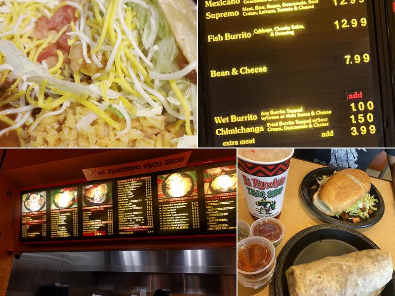 El Ranchito Taco Shop Menu