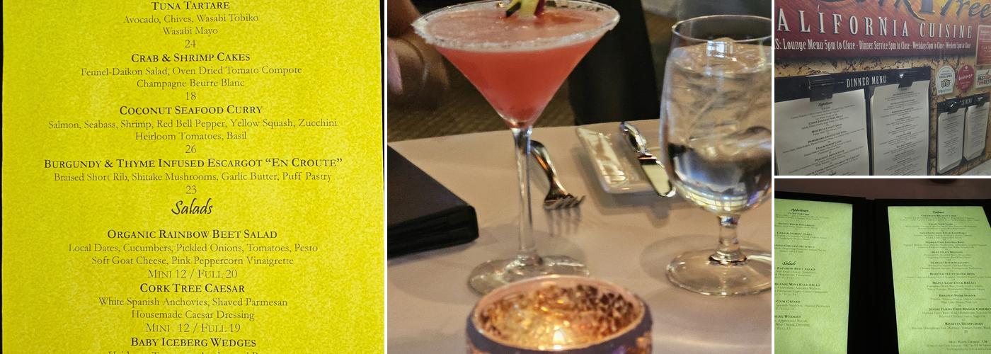 Cork Tree restaurant Menu