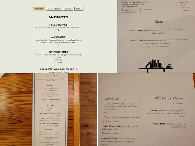 Renaissance Cafe Menu